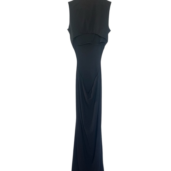 SKIMS Cut Out Open Back Long Dress - Size Medium, Onyx - NWT! Sold out! - Picture 11 of 11
